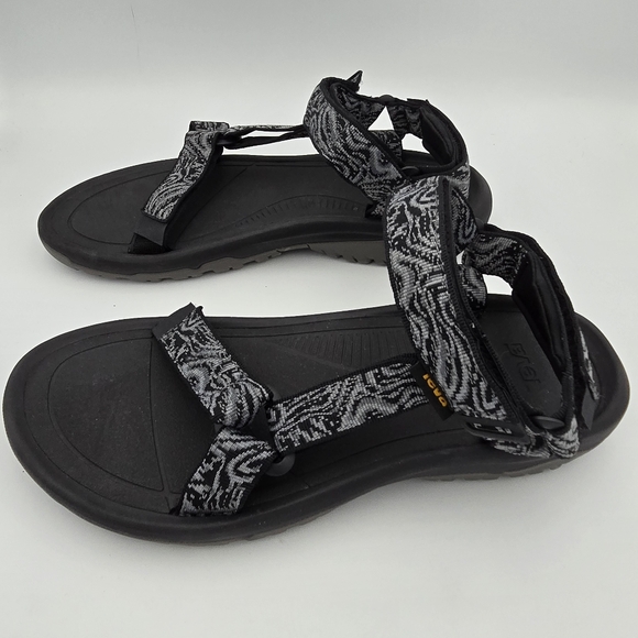 Teva Hurricane XLT2 Men's Hiking Velcro Strap Sandals, Like-new, Magma Black, 10 - Picture 4 of 13